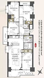 ジェイハイム東浜松 4LDKの間取図画像