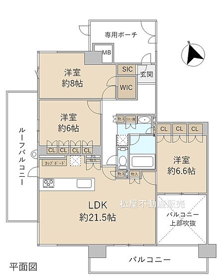 3LDK 間取り