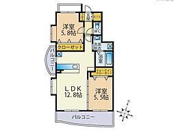 エクセレント弐番館 2階