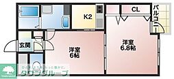 間取図画像 2K