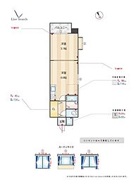 セピア西公園 1DKの間取図画像