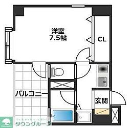 Kステーションプラザ姪浜 1Kの間取図画像