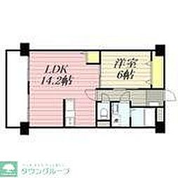 ロマネスク大名 1LDKの間取図画像