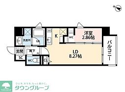 F・polpo 1LDKの間取図画像