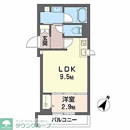 シャーメゾン日赤通り 1LDKの間取図画像