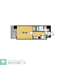 アクアシティ天神ノース 1Kの間取図画像