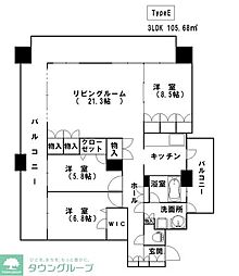 ラピスラズリ 3LDKの間取図画像