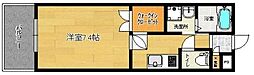 リファレンス天神 1Kの間取図画像