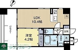 サヴォイグランデス 1LDKの間取図画像