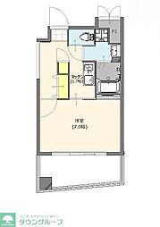 エンクレストけやき通り ワンルームの間取図画像