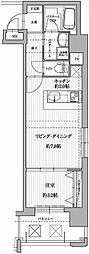 アクタス天神セントラルタワー2 1LDKの間取図画像