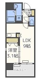 グランフォーレプライム大手門 1LDKの間取図画像