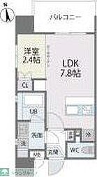 サニークレスト大濠公園 1LDKの間取図画像