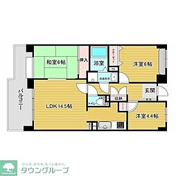 西新中央パーク・マンション 3LDKの間取図画像