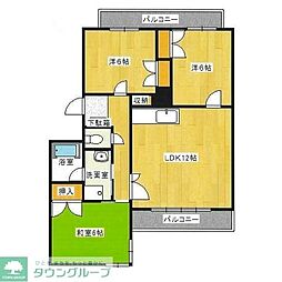 すなおマンション 3LDKの間取図画像