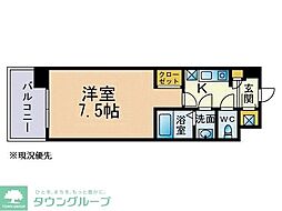 CasadiTaishokanilmare 1Kの間取図画像