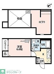 DearCourtR 1Kの間取図画像