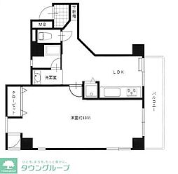 てんぐ屋西新ビル 1LDKの間取図画像