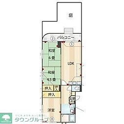室見サニーマンション 3LDKの間取図画像