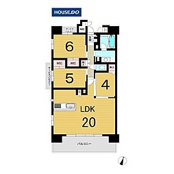 クレアネクスト糸島ソレイユ 3LDKの間取図画像