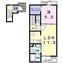 スターマイン　ランド　Ｂ  ｜ 広島県広島市佐伯区三宅5丁目（賃貸アパート1LDK・2階・43.47㎡） その2