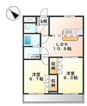 グリーン・コート  ｜ 広島県広島市安芸区畑賀3丁目（賃貸アパート2LDK・1階・51.66㎡） その2