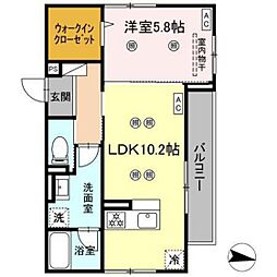 間取図画像 1LDK