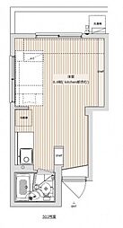 ジョイフル住吉 5階ワンルームの間取り