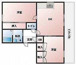 間取図画像 2LDK