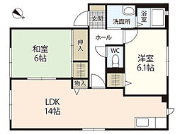 間取図画像 2LDK