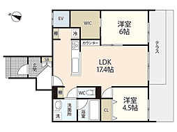 間取図画像 2LDK
