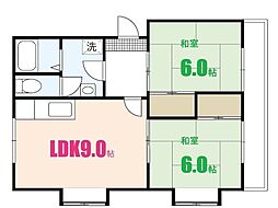カルチェ森下 2LDKの間取図画像