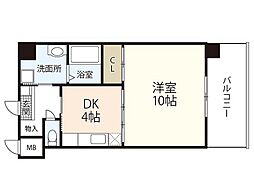 ジュネス坂本 1DKの間取図画像