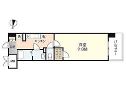 第31友建ビル 1Kの間取図画像