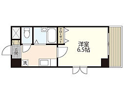 ハートランド舟入中町 1Kの間取図画像