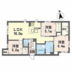 Reizend 3LDKの間取図画像