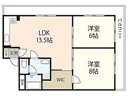 寿々ビル 2LDKの間取図画像
