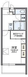 レオパレスFriends2 1Kの間取図画像