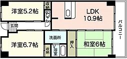 フォーラム牛田南 3LDKの間取図画像