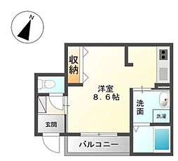 ステラ山手 ワンルームの間取図画像