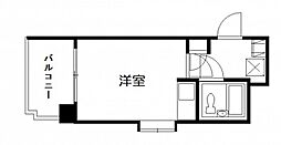 ダイアパレス比治山公園 ワンルームの間取図画像