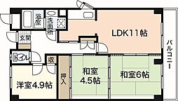 アリアスミナガ 3LDKの間取図画像