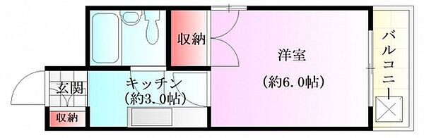 コーポラス池田 ｜広島県広島市南区東雲本町2丁目(賃貸マンション1K・3階・18.00㎡)の写真 その2