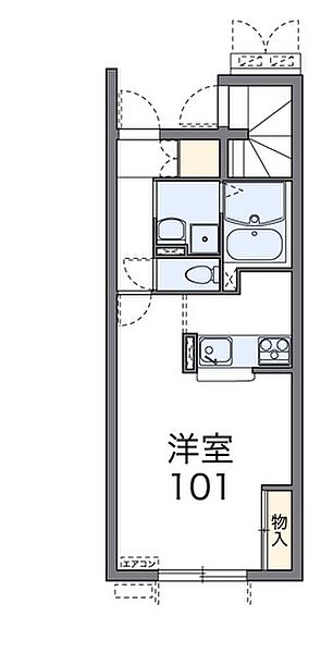 レオネクストＦ＆Ａ ｜広島県廿日市市宮内(賃貸アパート1R・2階・34.88㎡)の写真 その2