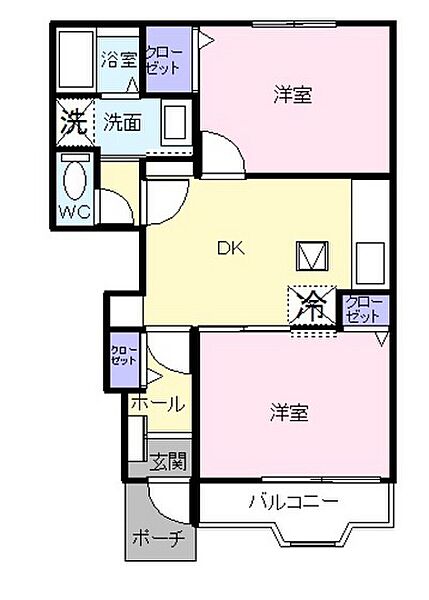 メゾン・パラジソ ｜広島県広島市安佐南区大町東3丁目(賃貸アパート2DK・1階・47.94㎡)の写真 その2