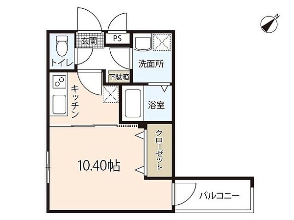 ウイングコート舟入 ｜広島県広島市中区舟入幸町(賃貸アパート1K・1階・27.02㎡)の写真 その2