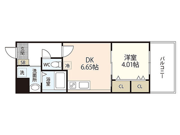 カシマ河原町 ｜広島県広島市中区河原町(賃貸マンション1DK・6階・31.50㎡)の写真 その2