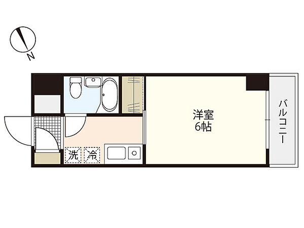 ホワイトシャトー ｜広島県広島市西区己斐本町1丁目(賃貸マンション1K・6階・21.00㎡)の写真 その2