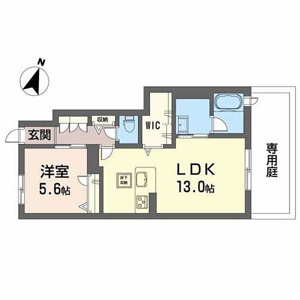 シャインコート ｜広島県広島市安佐南区川内6丁目(賃貸アパート1LDK・1階・49.33㎡)の写真 その2