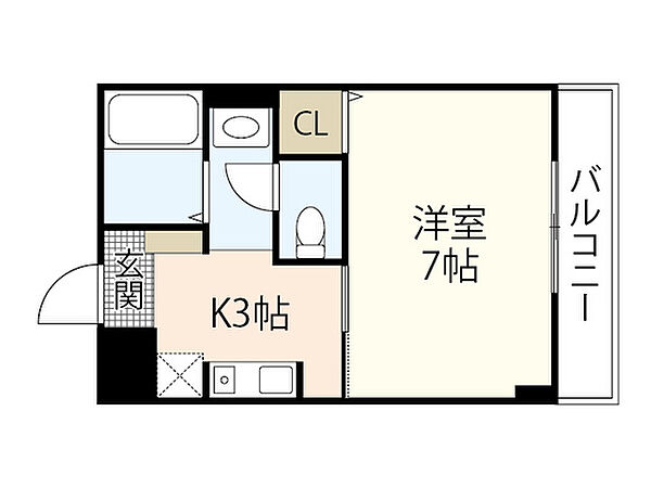 ベルデュールＴ ｜広島県広島市安芸区船越南4丁目(賃貸マンション1K・3階・25.00㎡)の写真 その2